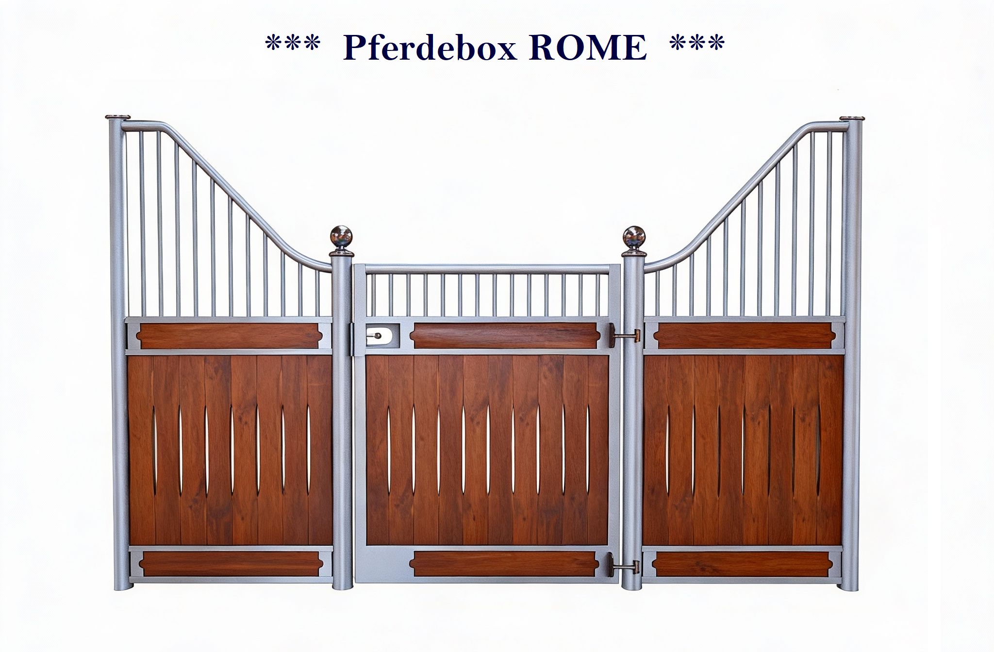 Pferdeboxen Modell ROME mit eleganter Stallfront