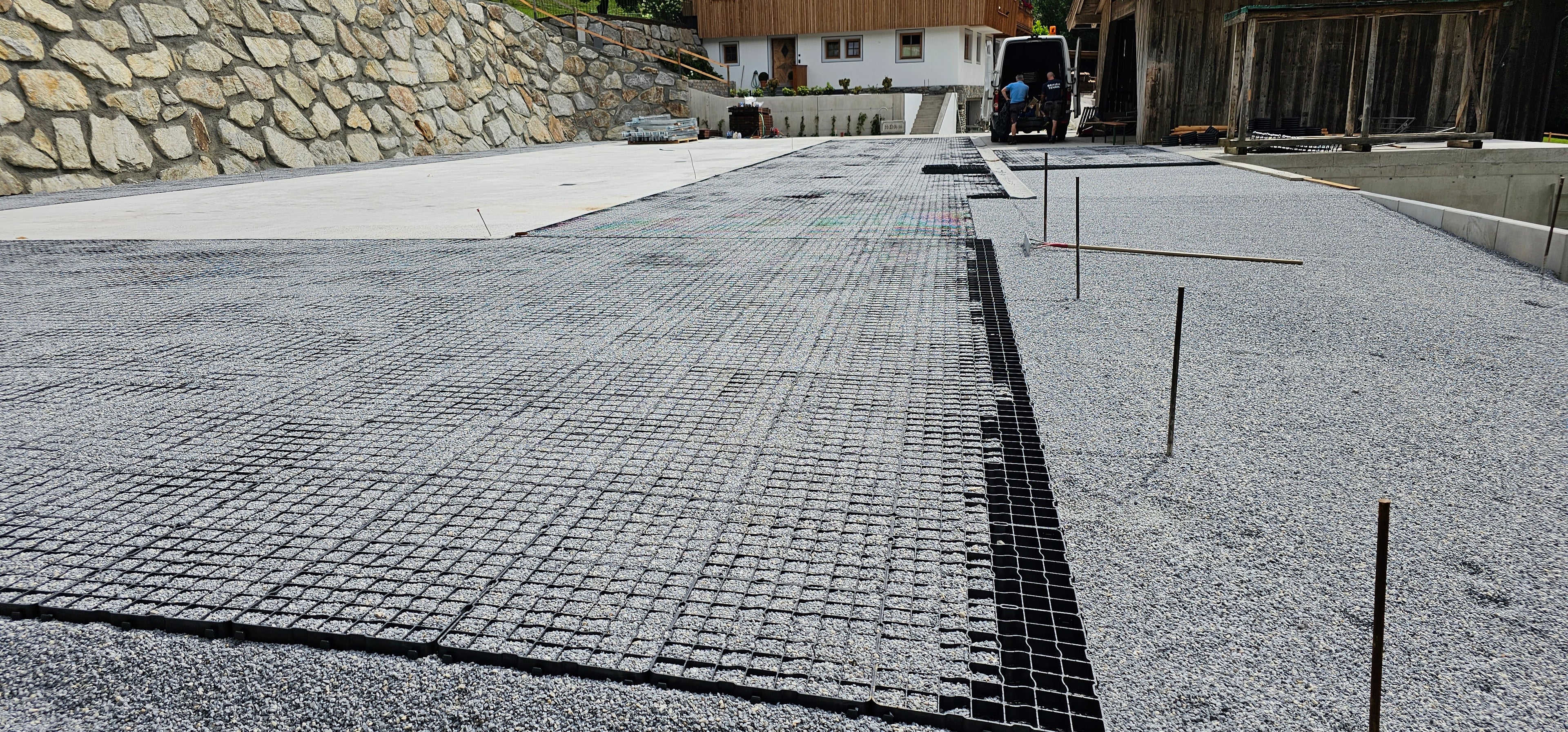 Reit-Paddockplatten 40 mm für Offenstall und Pferdeauslauf